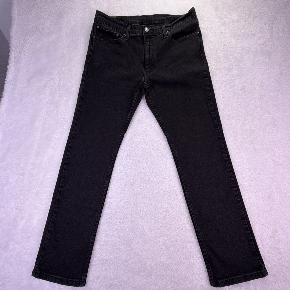 Levi's 511 Jeans Black Slim Fit Mens 36x29 (tag: 36x30) Stretch Denim
